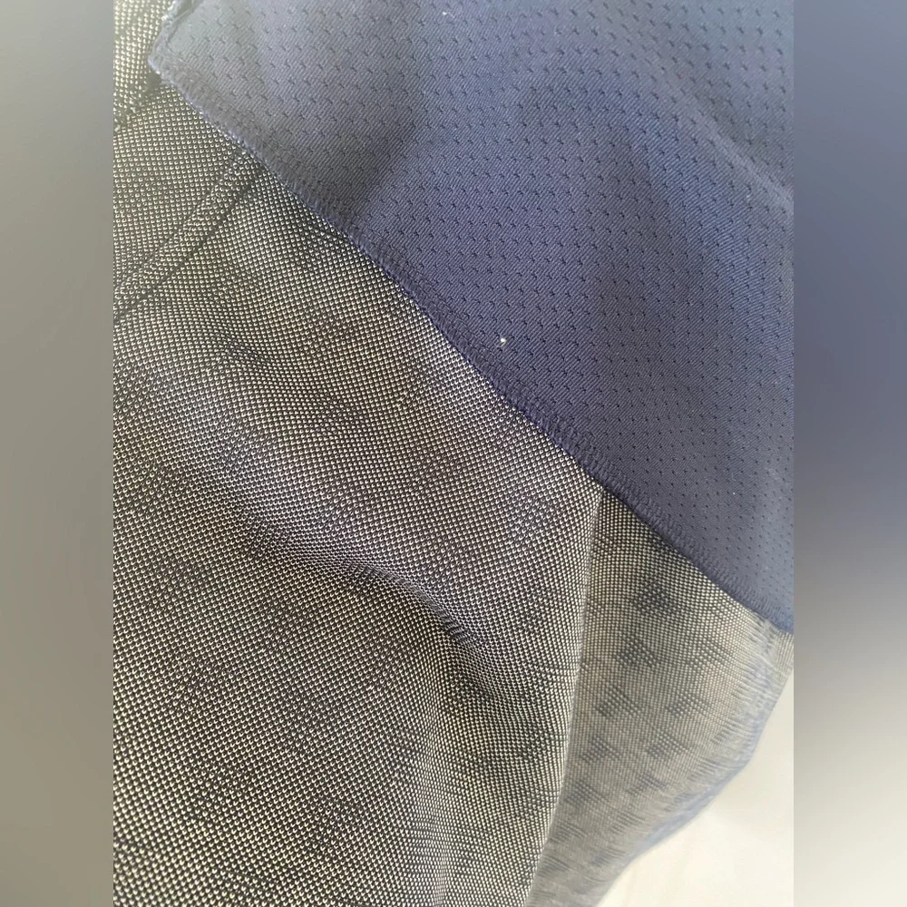 Tory Sport Tory Burch Navy and Gray Patterned Dress